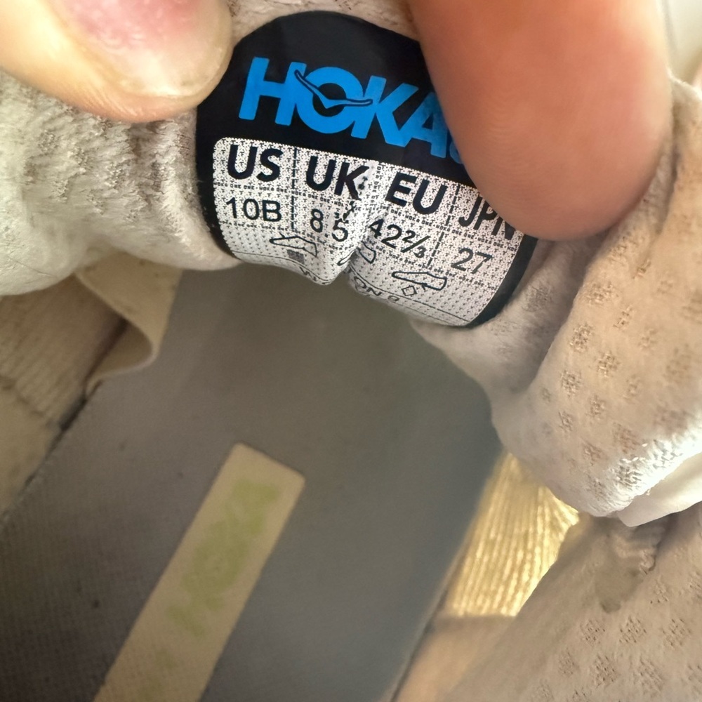 Hoka  women size 10.5 Clifton 9 Athletic Shoes in Gray and Green - Picture 11 of 11